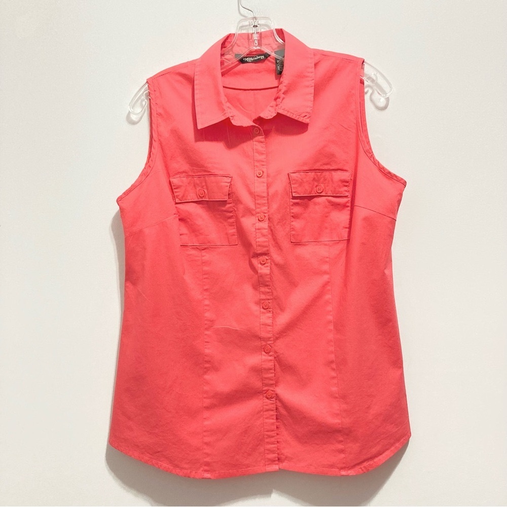 Millenium Women’s Sleeveless Button Down Summer Shirt